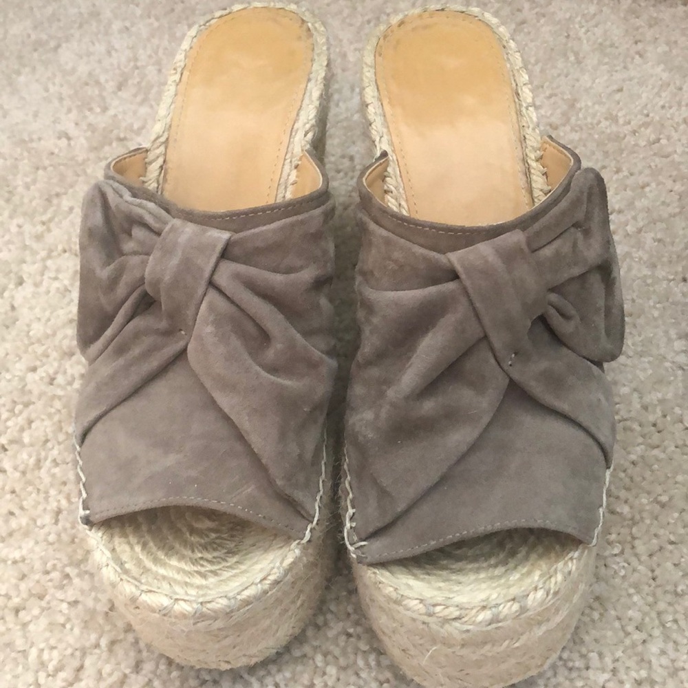 Marc Fisher Suede Espadrille Wedges